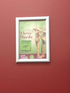 We made it onto the LPAC green rooms wall!